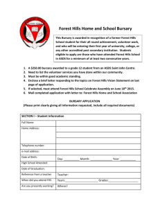 Forest Hills Home and School Bursary Application-1UC