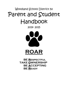 Parent and Student Handbook - Woodland School District 50