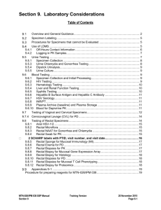 MTN 026 Study Specific Procedures Manual