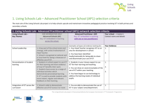 1. Living Schools Lab – Advanced Practitioner School