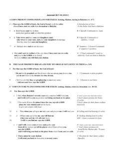 Jeremiah 29_1-15 — Rhetorical Outline