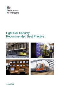 Light Rail Security Recommended Best Practice