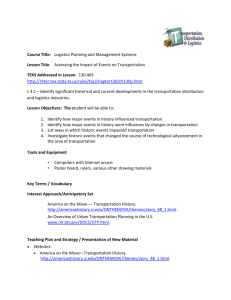 Signficant Historical Developments in TDL lesson plan