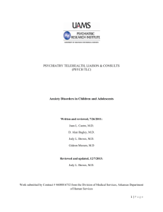 Clinical Case 1 - UAMS Psychiatric Research Institute