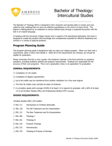 Program Planning Guide - Ambrose University College