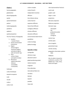 A.P. HUMAN GEOGRAPHY – BALLINGALL – UNIT ONE TERMS