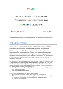 machine learning - ICRI-CI