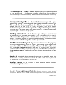 Description of Rental Areas - Art Center of Corpus Christi