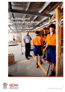 In Building and Construction Skills, teachers and students should