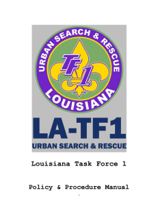Policies and Procedures Manual - Louisiana Task Force-1