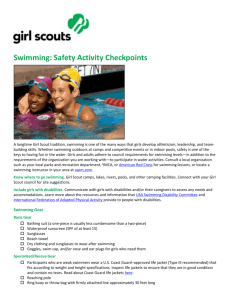 Swimming Safety Activity Checkpoint