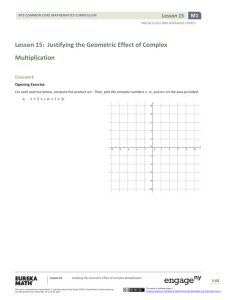 Justifying the Geometric Effect of Complex Multiplication