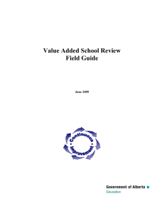 Value Added School Review Field Guide Revised