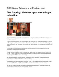 Ministers approve shale gas extraction