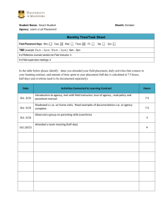 Time Task Sheet Example