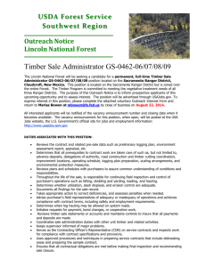 OUTREACH -Lincoln National Forest Sale Admin