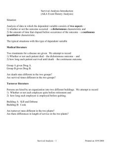 P5510 Lecture 7 - Survival Analysis