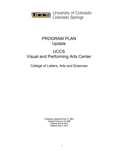 VaPA Program Plan - University of Colorado Colorado Springs