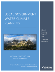 local government water-climate planning