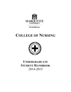 College of Nursing - Marquette University
