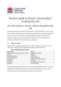 Teacher guide to Namoi *special place*