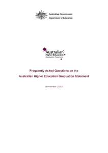 Australian Higher Education Graduation Statement