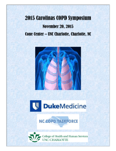 2015 Carolinas COPD Symposium Agenda - DCRI CME