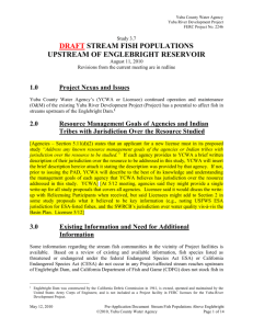 Study 03-07 - Stream Fish Populations Above Englebright