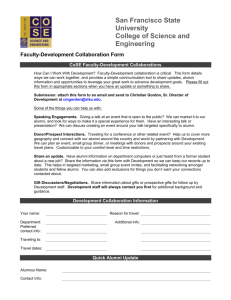 Faculty Development Collaboration Form