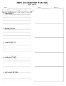 Vocabulary Illustration Worksheet