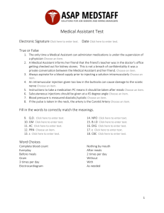 Medical Assistant Test