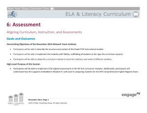 Assessment: Aligning Curriculum, Instruction, and