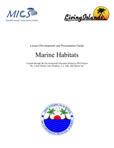 Marine Habitats - Living Islands