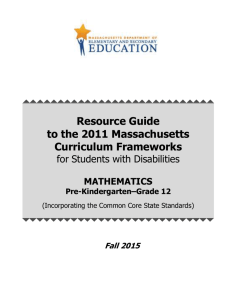 Domain - Massachusetts Department of Education