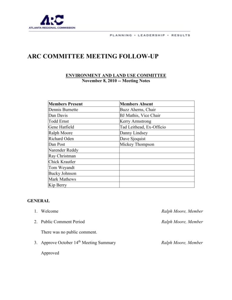 ARC Memo Form - the Atlanta Regional Commission