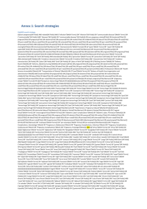 Annex 1: Search strategies - Springer Static Content Server