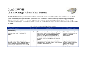 26. Appendix O - Climate Change Vulnerability Exercise