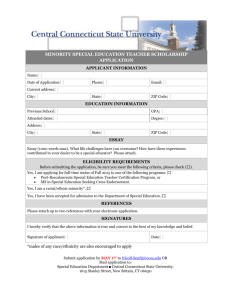 Membership application form - Central Connecticut State University