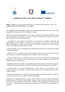 Academy of Fine Arts Film Festival - 1st Edition