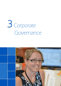 Corporate Governance - Department of Treasury and Finance