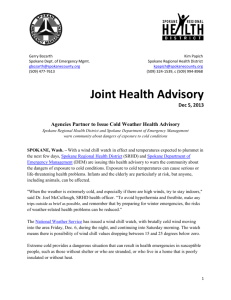 Agencies Partner to Issue Cold Weather Health Advisory