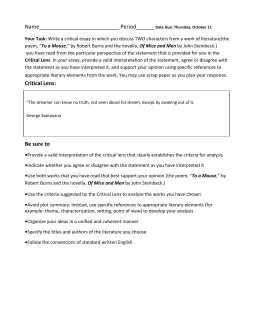 7th grade Essay Format (Summary)