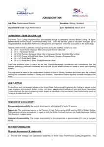 Performance Director Job Description