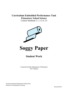 Gr 3 Soggy Paper Task-Student