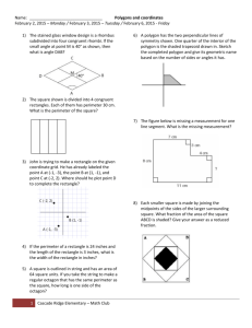 Polygons and Coordinate System