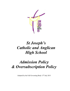 docx - St Joseph`s Catholic & Anglican High School