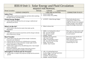Solar Energy and Fluid Circulation RFP
