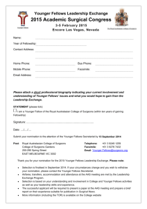 YFLE Application form - Royal Australasian College of Surgeons