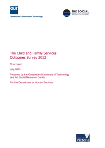 Child and Family Services Outcomes Survey 2012