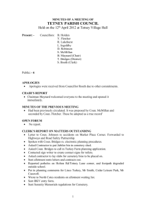 MINUTES OF A MEETING OF - Lincolnshire County Council